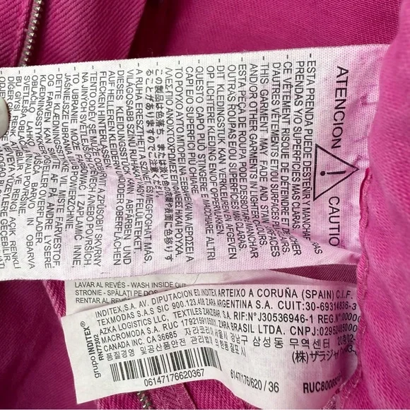 Zara Fuchsia Pink Jeans Size 4. EUC - Picture 13 of 14